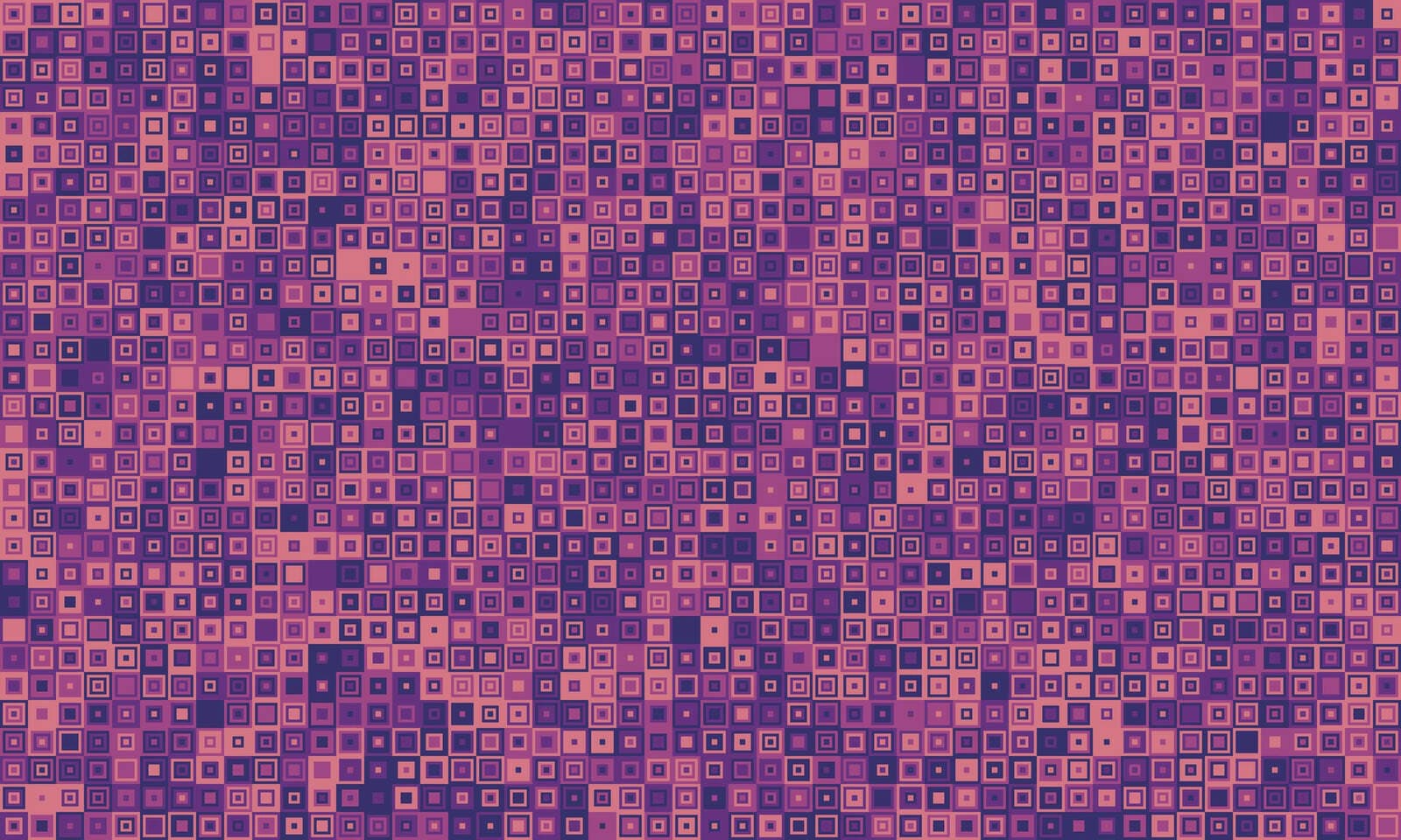 flamingos with a colorful purple square pattern